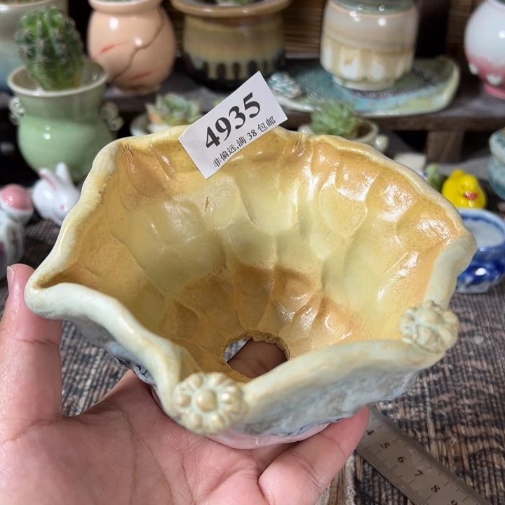 口12 手工花盆满30包邮