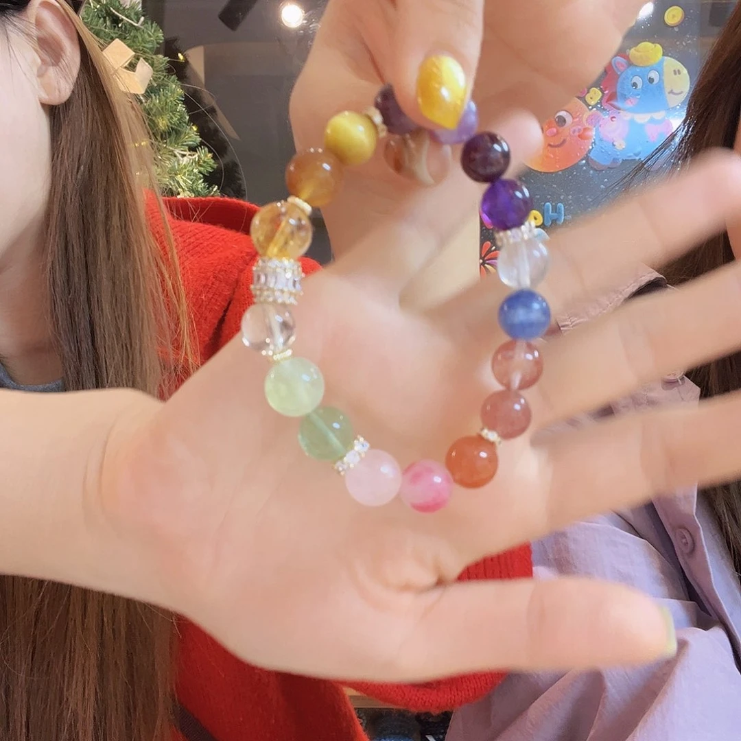 未镶嵌手链烟晶大满贯