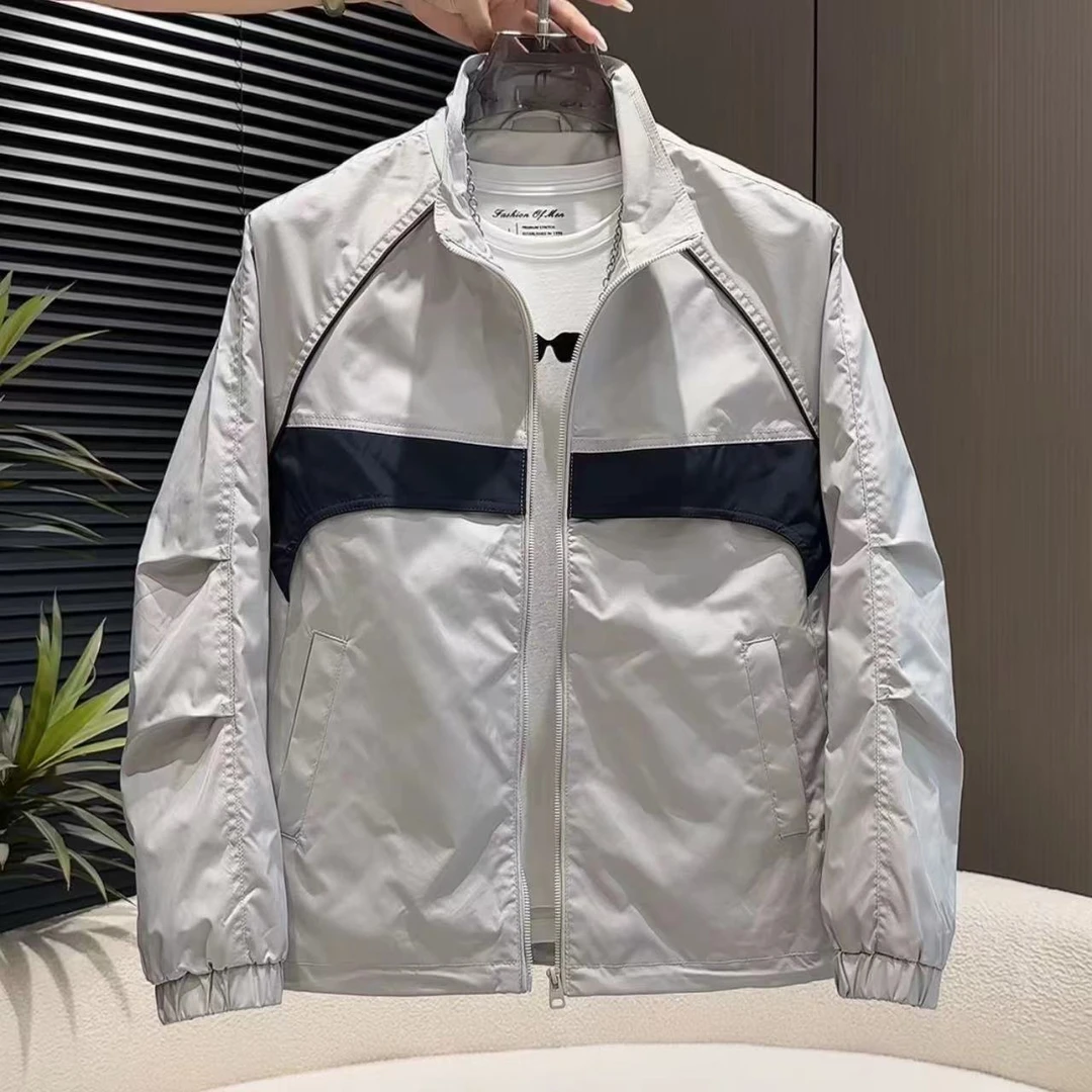 秋季新款潮流夹克男装宽松百搭多色外套6809