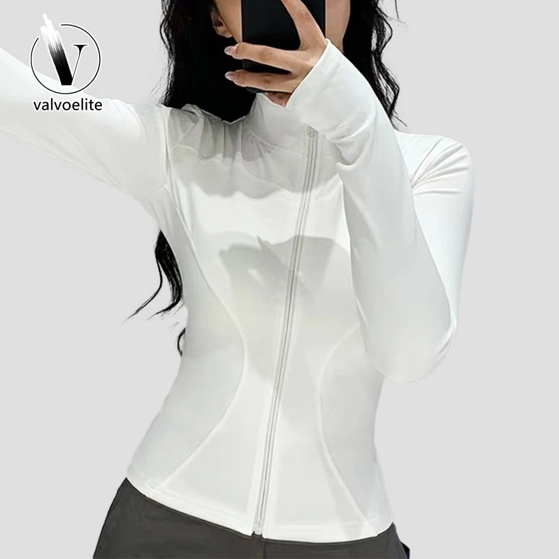 VALVOELITE夏季凉感防晒衣女修身运动服女士防紫外线透气防晒衣