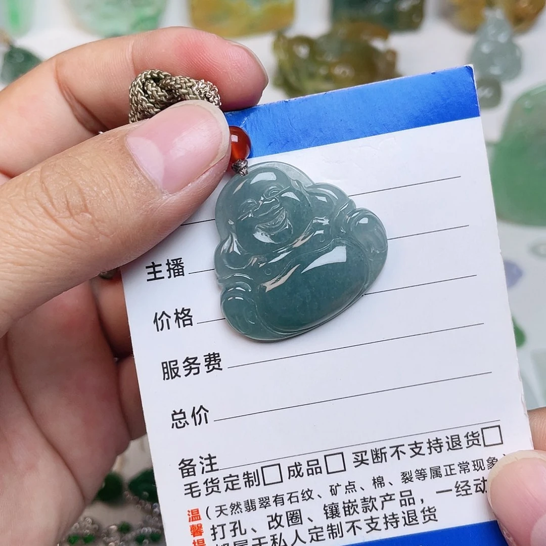 颈饰未镶嵌翡翠天然翡翠