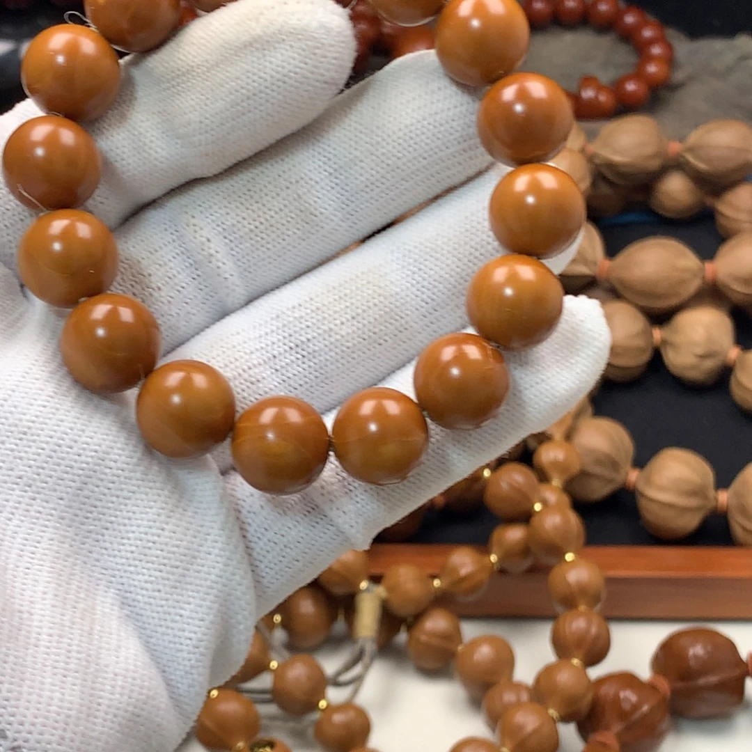 我***）手串/手链橄榄核1.35精品小孔道正圆光珠