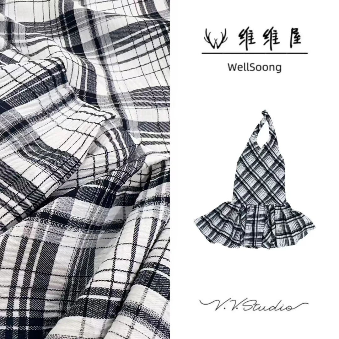 WellSoong•NO退NO换【格纹挂脖式吊带】