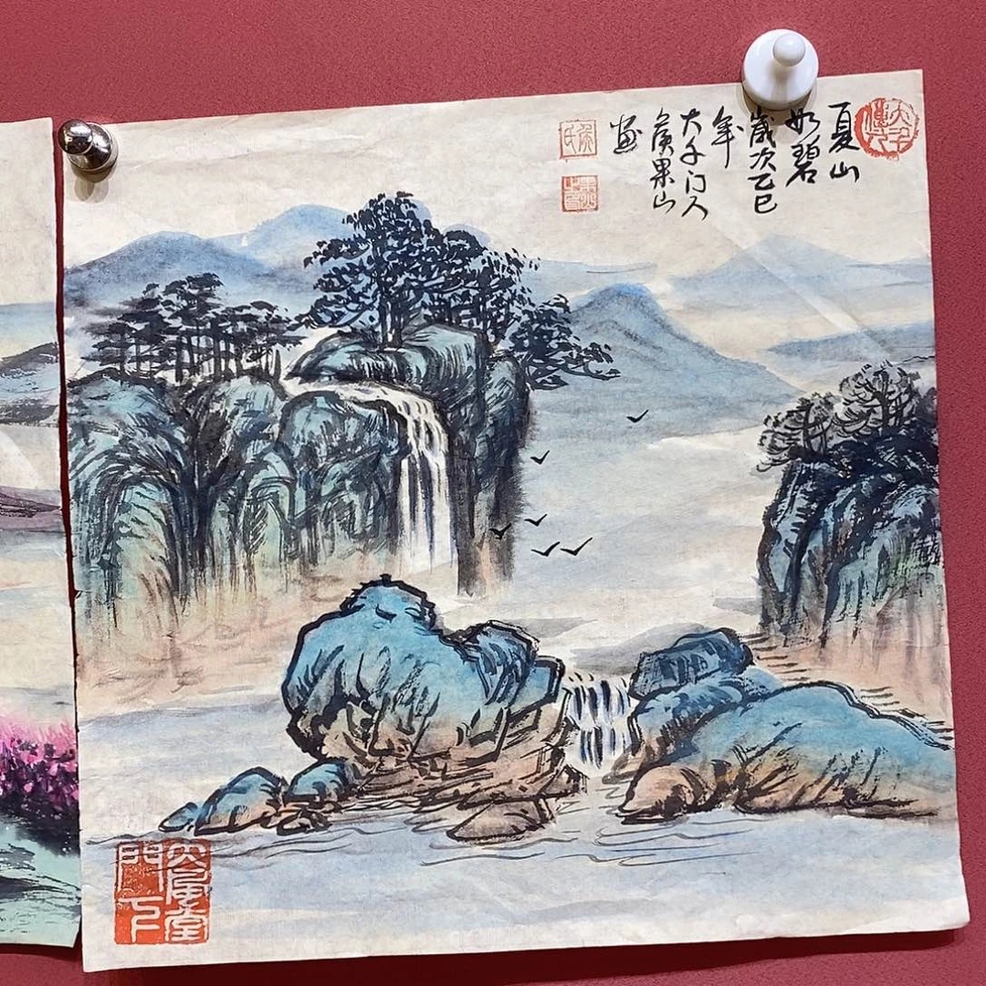 国画大风堂嫡传-侯果山老师作品路