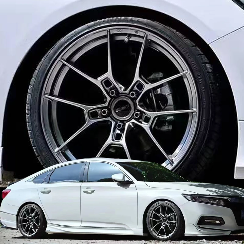 旋压改装汽车轮毂15 16 17 18 19寸适配宝马3 5系奥迪a6 现代起亚