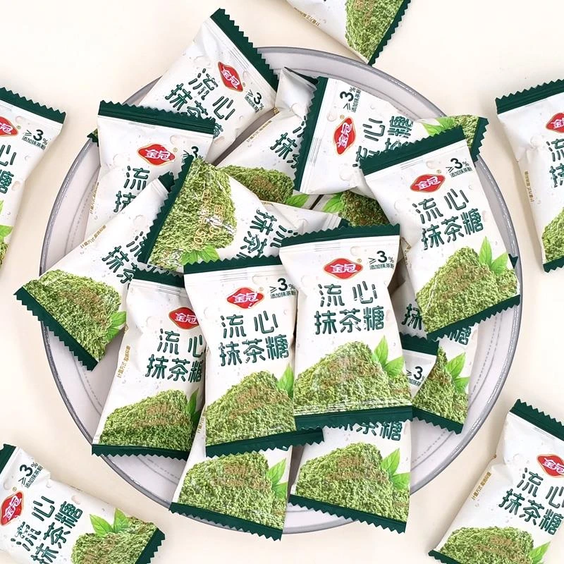 金冠流心抹茶糖硬糖散装水果糖结婚喜糖婚礼糖果年货