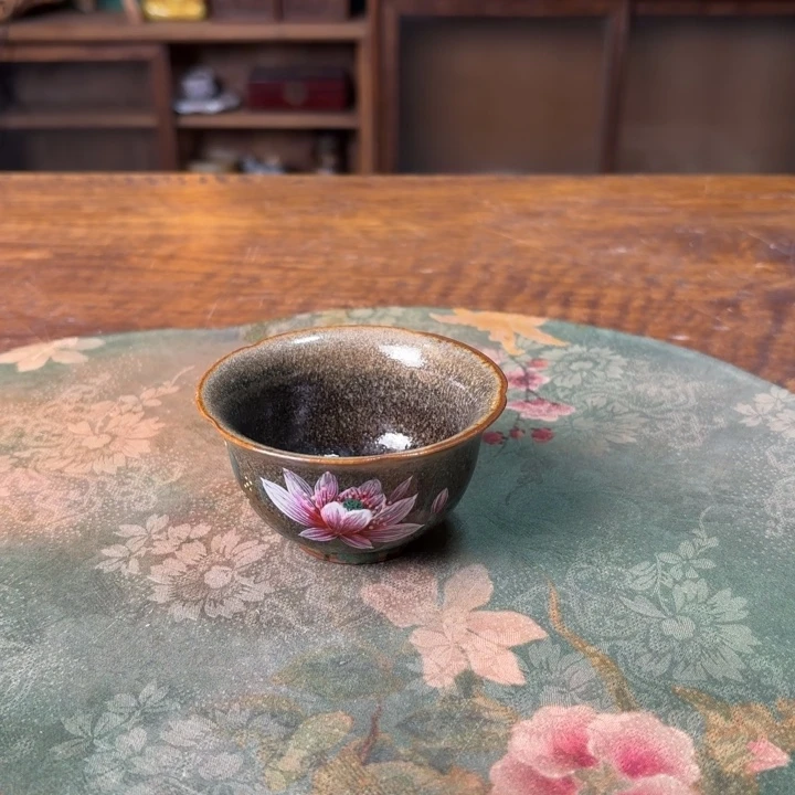 柴烧纯手工手绘陶瓷