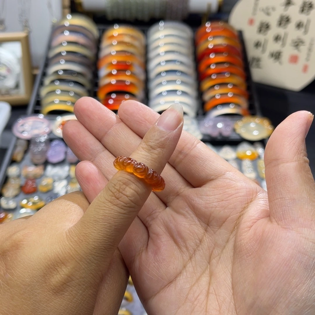 玛瑙/玉髓未镶嵌戒指