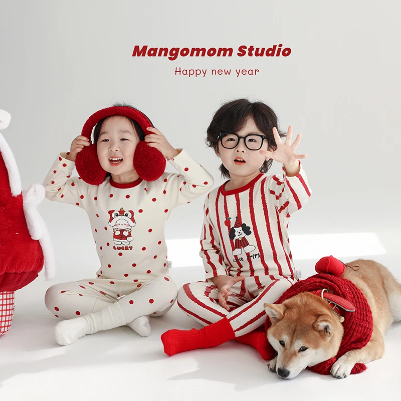 儿童秋衣秋裤套装男女童春秋亲子装居服小宝宝秋冬纯棉家保暖内衣