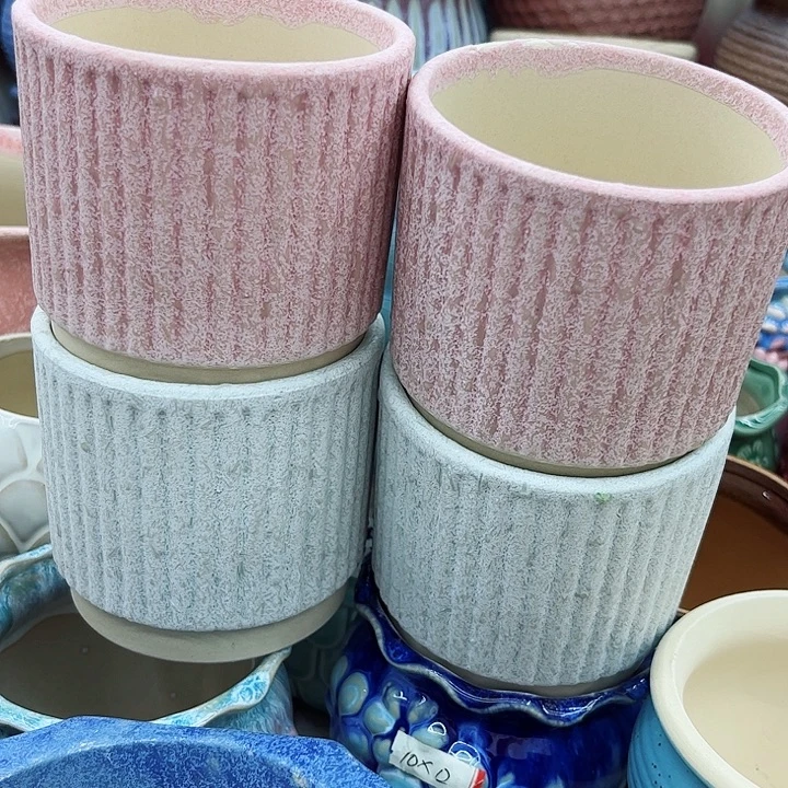 多肉绿植陶瓷花盆9.9包邮，有孔