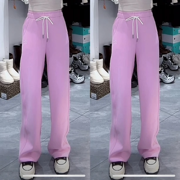 【少琴家】2024新款时尚百搭休闲垂感宽松休闲裤QG102-1