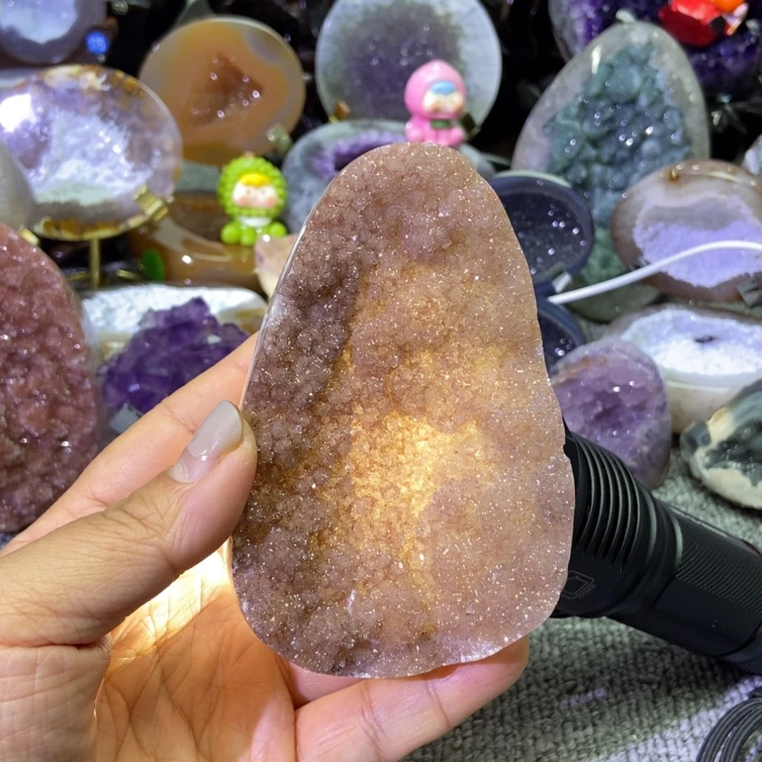 摆件紫晶未镶嵌水晶