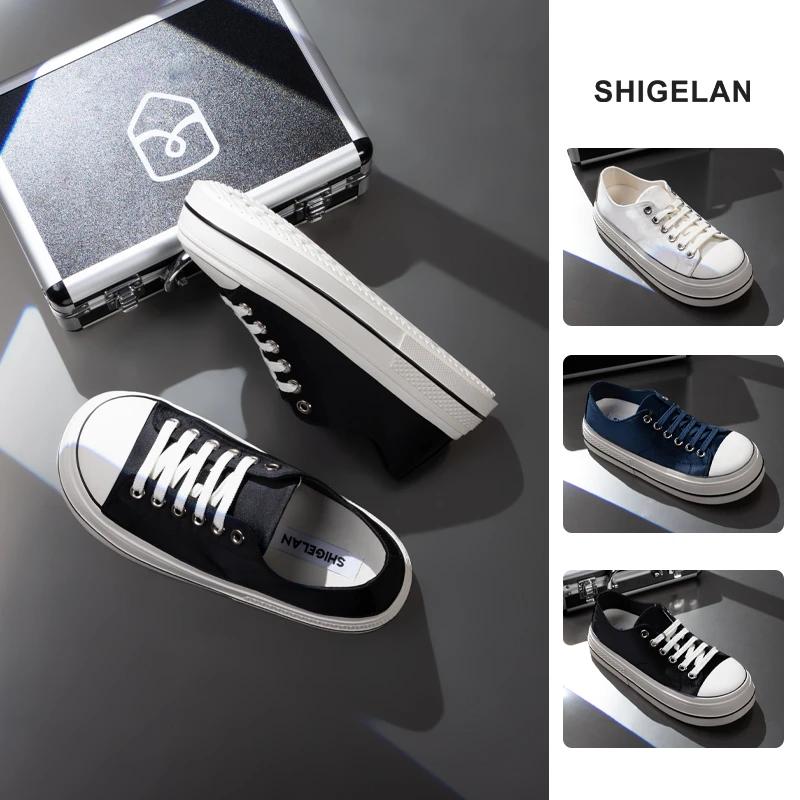 诗歌兰25新款厚底系带时尚洋气爆款百搭ins时尚轻便休闲鞋女66002