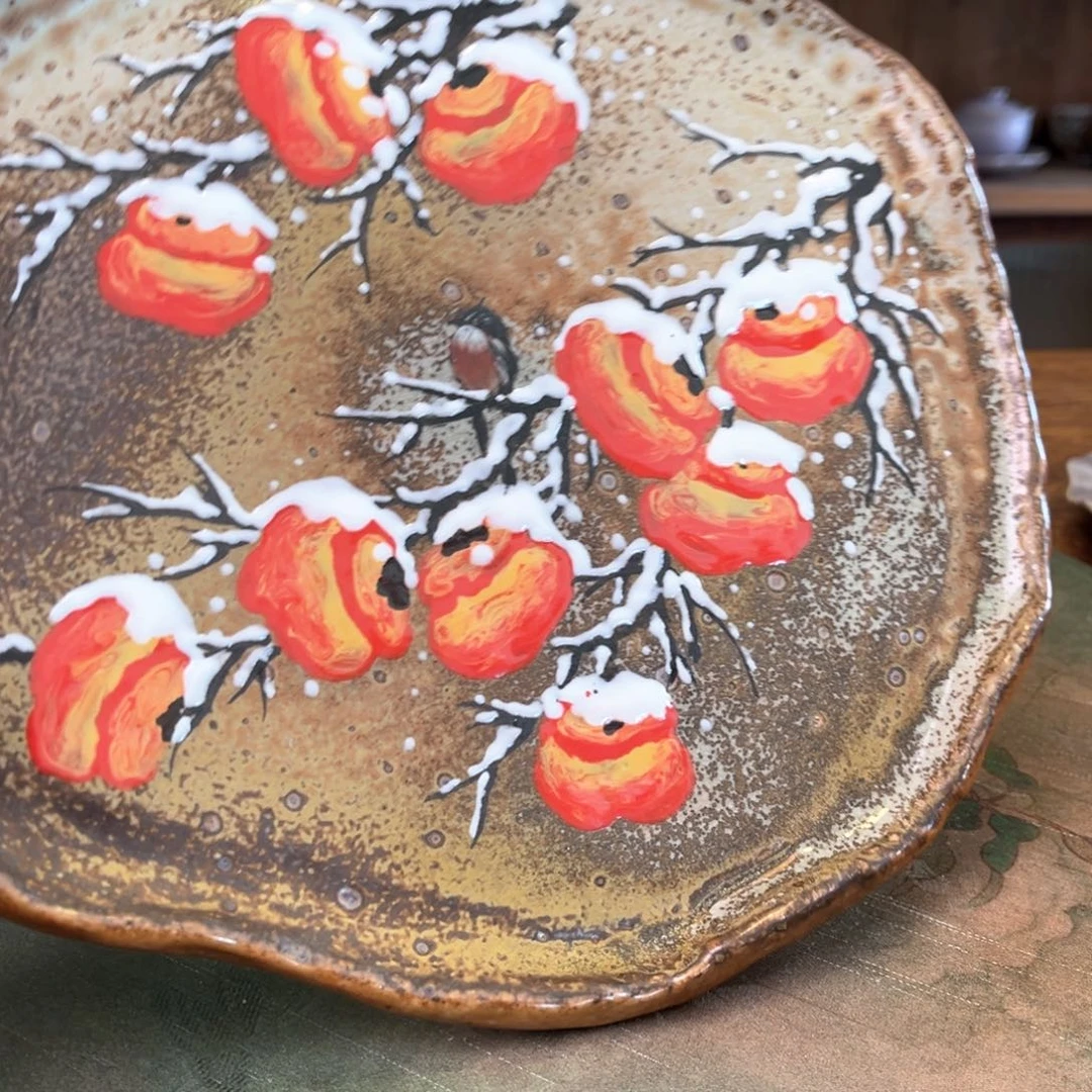 杯柴烧手工手绘陶瓷