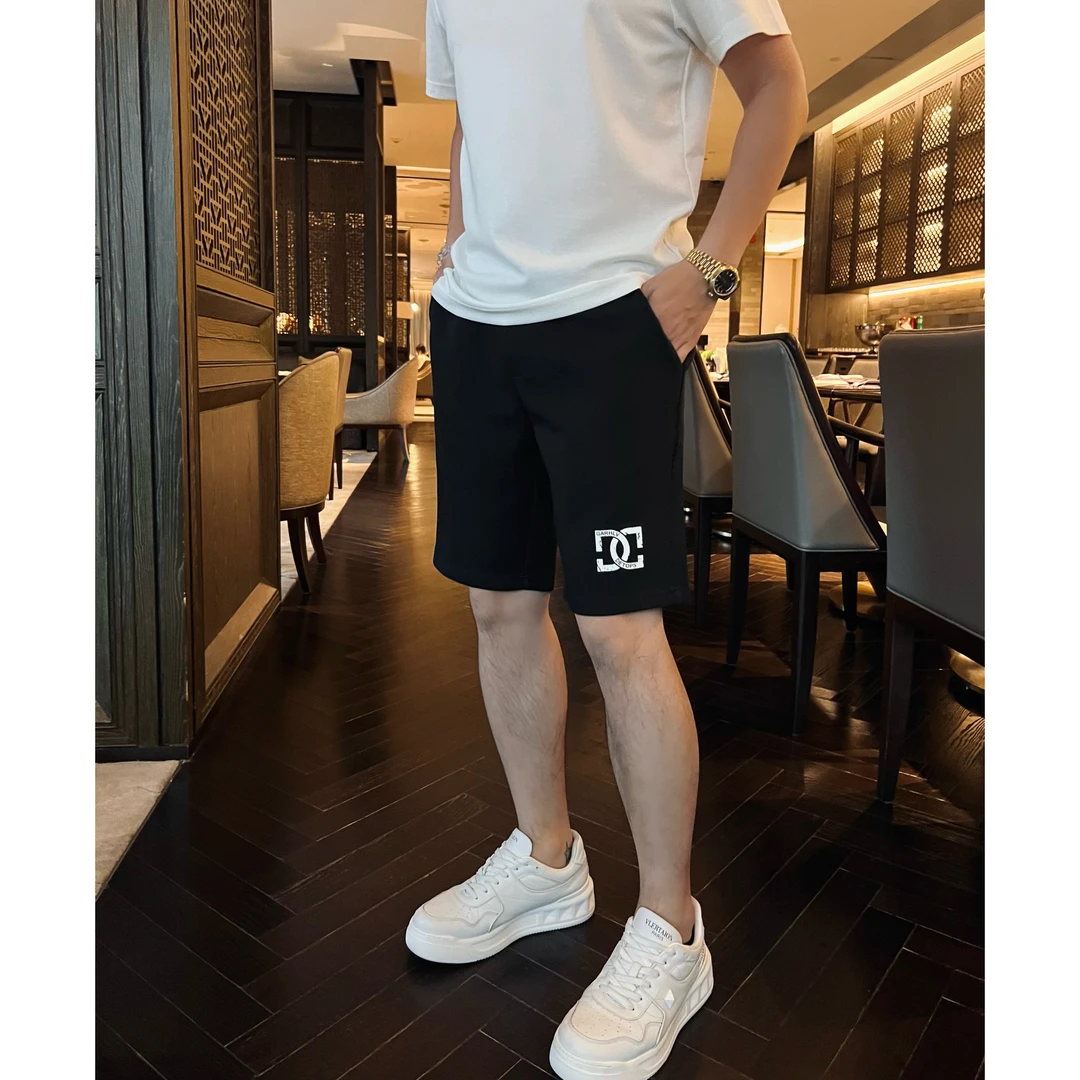 【双G短裤】25夏季立体刻模简约液氨棉百搭短裤男士运动休闲5分裤