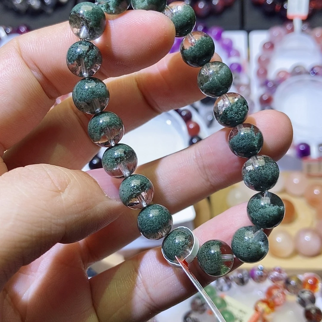 未镶嵌手链水晶绿幽灵10