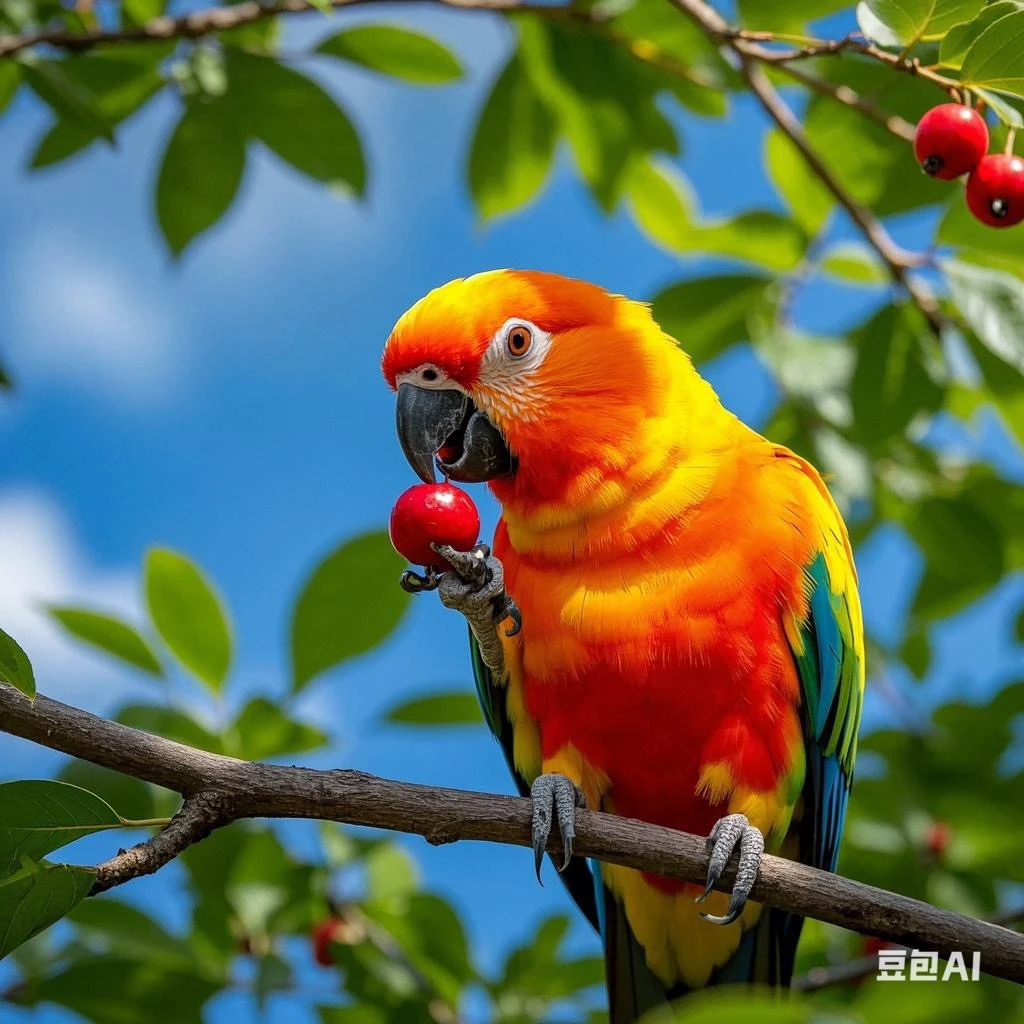 小太阳鹦鹉半毛鸟
