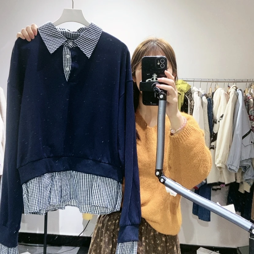 【闪购商品】蓝色卫衣