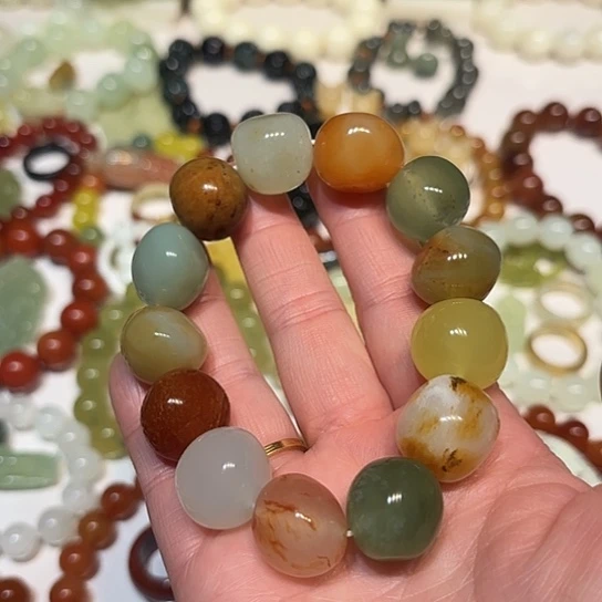 蛇纹石玉未镶嵌手串