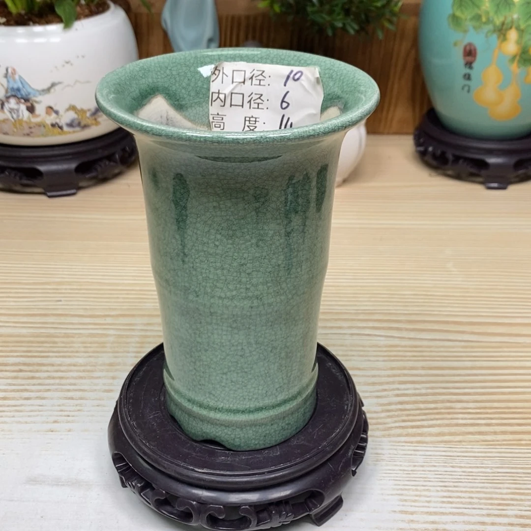 紫砂陶瓷花盆浮力