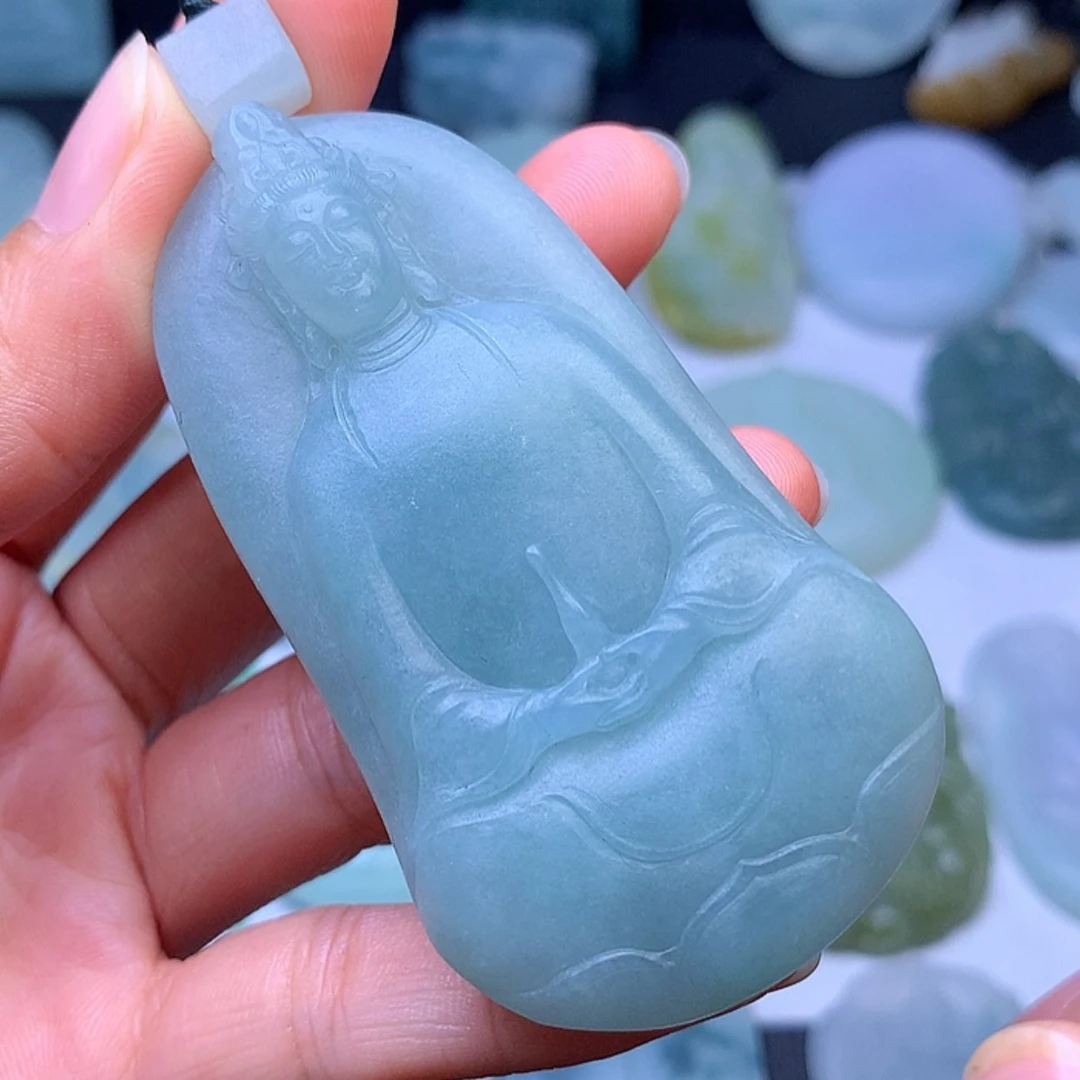 【闪购商品】定制翡翠未镶嵌三**子一一
