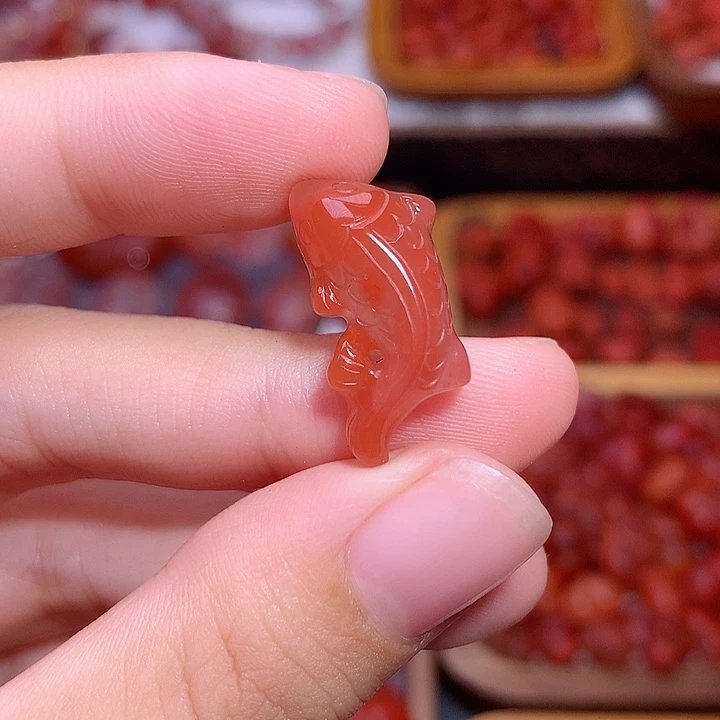 南红玛瑙未镶嵌南红锦鲤2