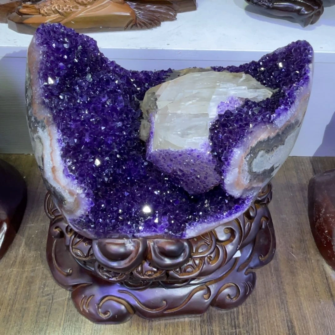未镶嵌大型摆件（非配饰）紫晶