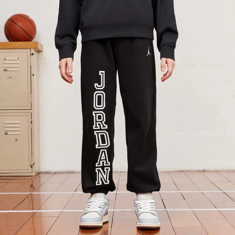 AIR JORDAN儿童男童商场同款冬季休闲裤梭织加绒长裤JDB-F7-D580