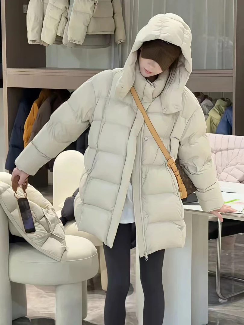 冬季洋气新国90白鸭绒三星安心绒，泡芙韩版羽绒服休闲 2025年新