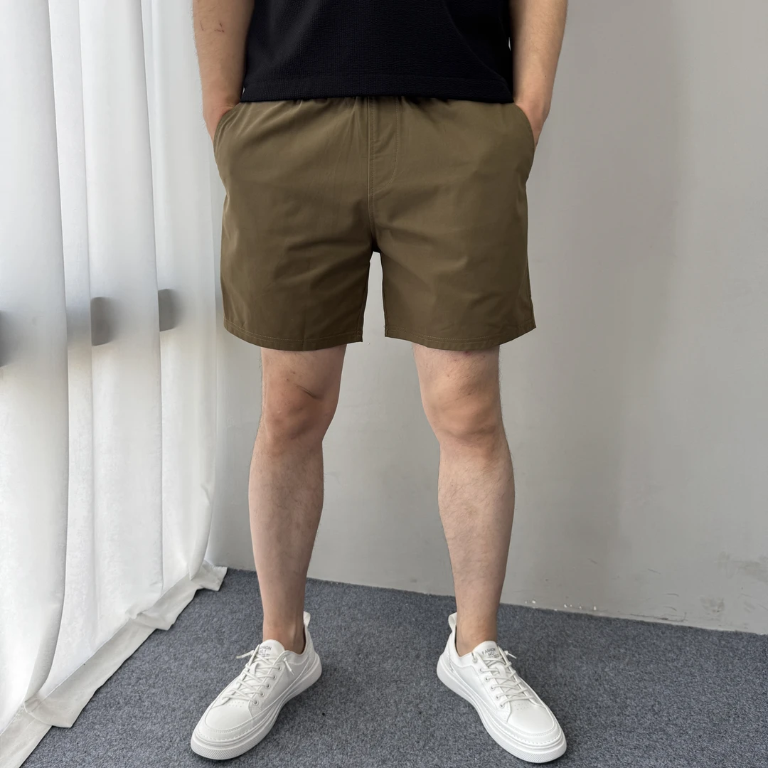 男士夏季短裤纯棉休闲三分裤纯色百搭系带3分裤男潮运动短裤外穿