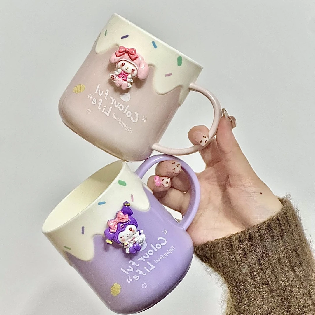 高颜值刷牙杯可爱卡通洗漱女孩一对创意牙杯漱口杯卫浴间家用儿童