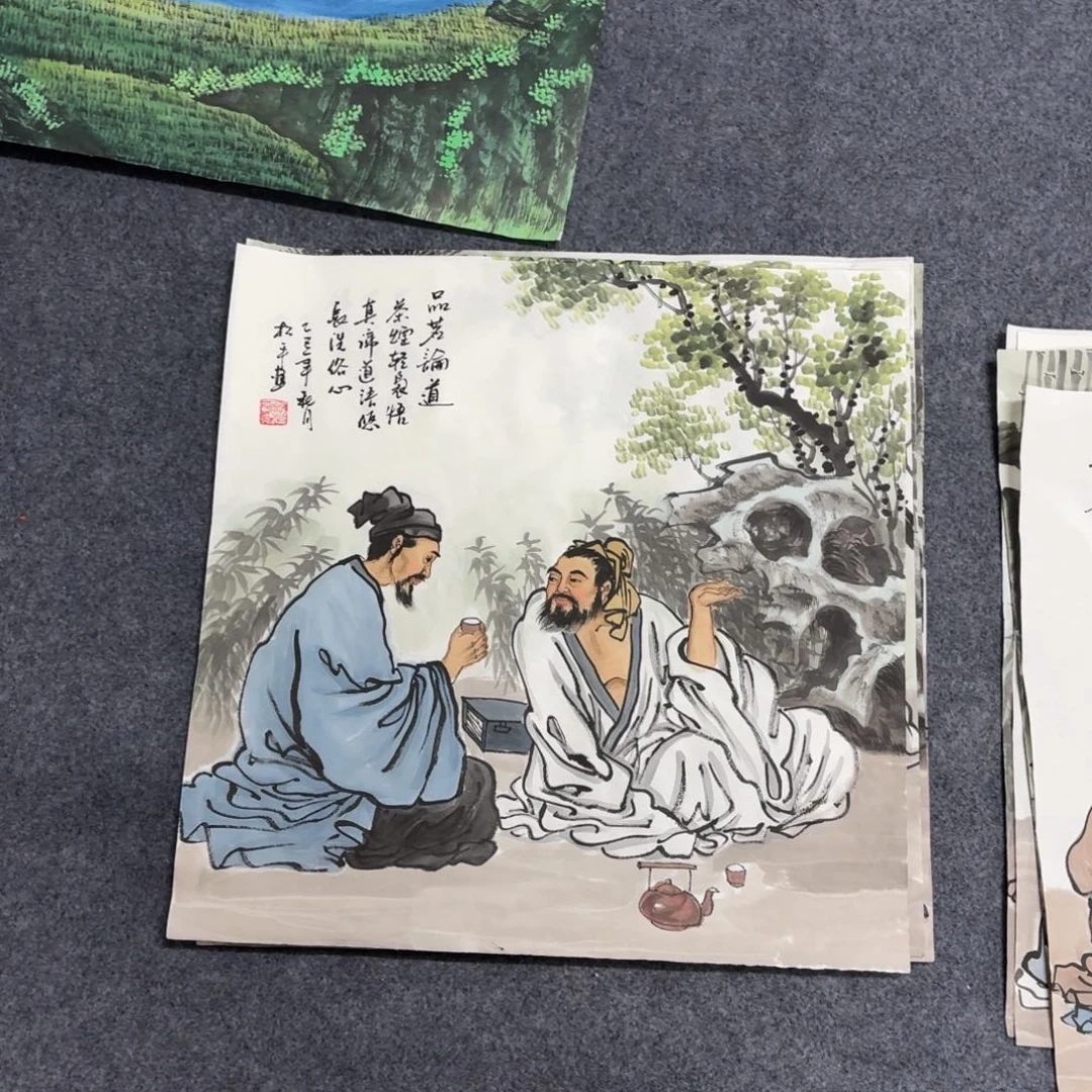 国画50×50精品人物手绘画画画