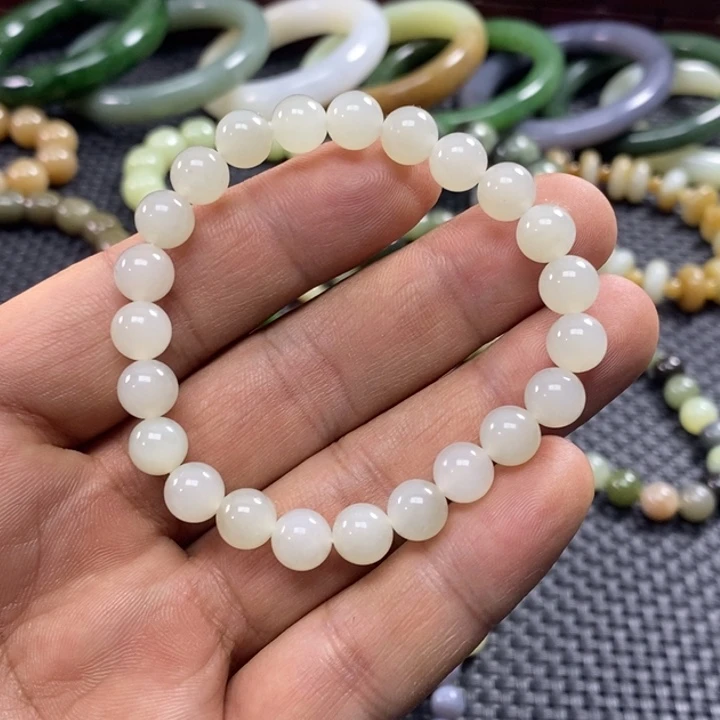 和田玉未镶嵌手链