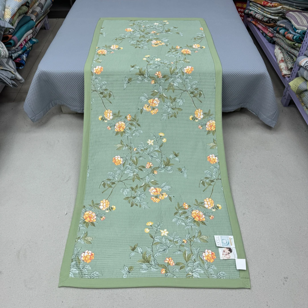 陌上花开90*220cm凉席夏季天丝凉感床盖沙发垫学生宿舍床垫可水洗