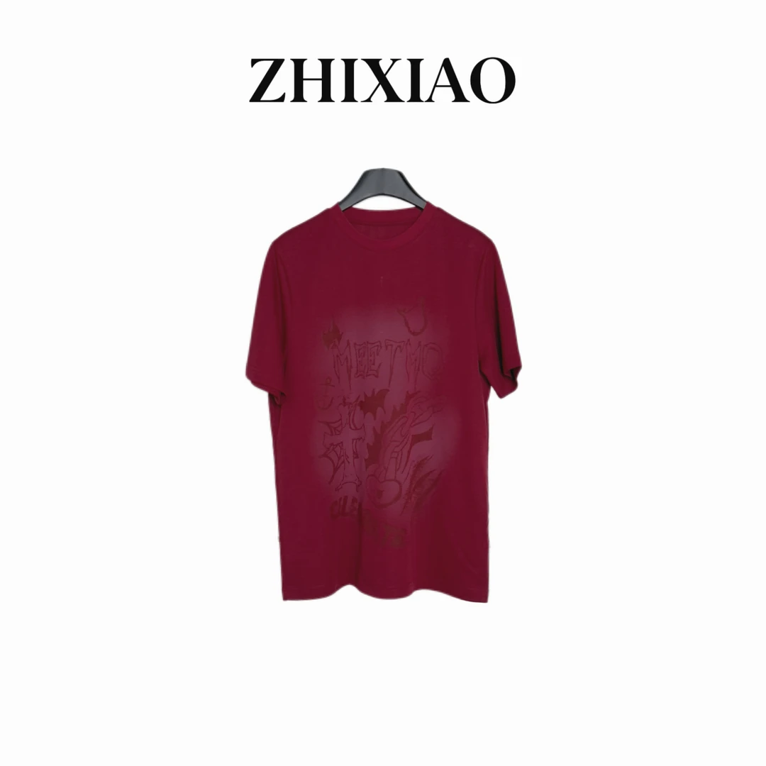 【ZHIXIAO】夏季新款：图案印花短袖91386