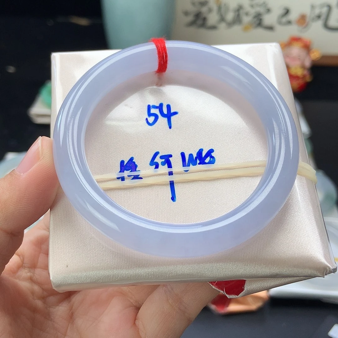 未镶嵌手镯翡翠51号 满色满种