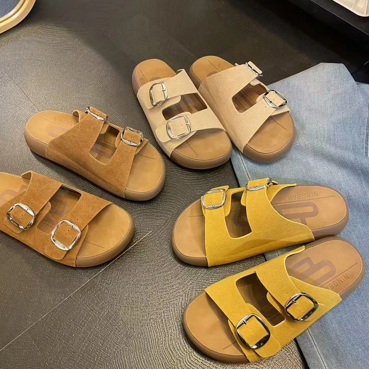 厚底勃肯鞋舒适外穿软底凉拖鞋2025年夏季新款百搭小众休闲沙滩鞋