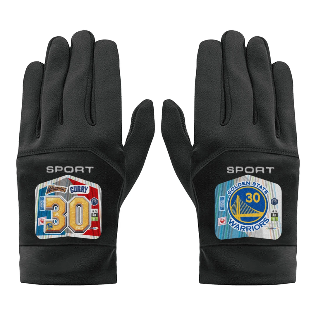 超酷篮球纪念防滑保暖手套触屏耐用舒适球迷用品 通用