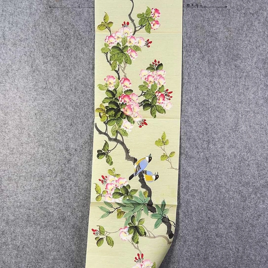 国画202 花鸟等各种花卉图案为一体