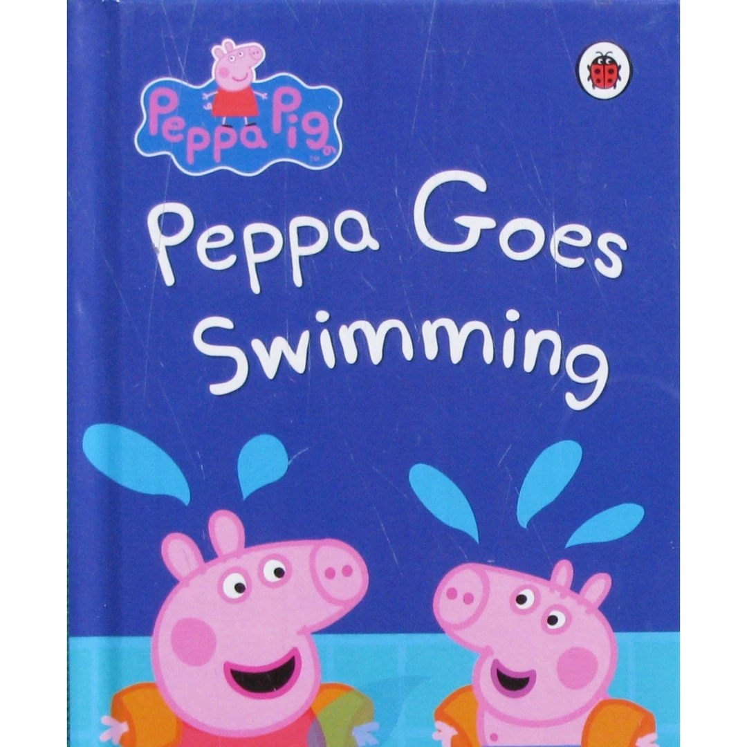 小猪佩奇原版书PeppaGoesSwimming英语绘本亲子共读