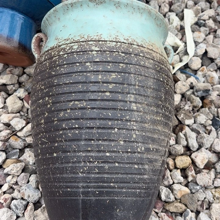 花盆紫砂复古耳瑕疵口径20高度28.5