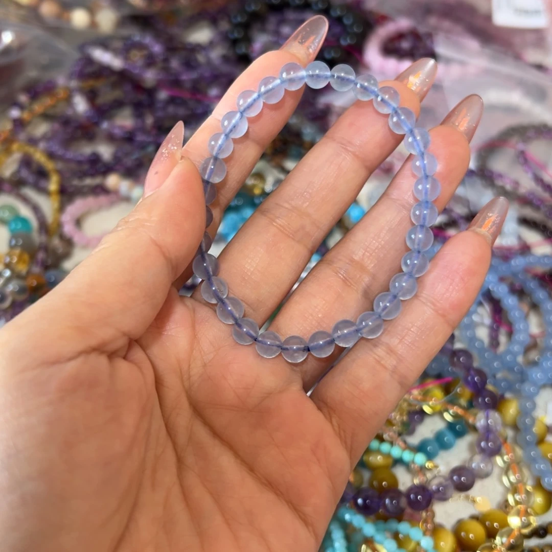 水晶手链未镶嵌海蓝宝