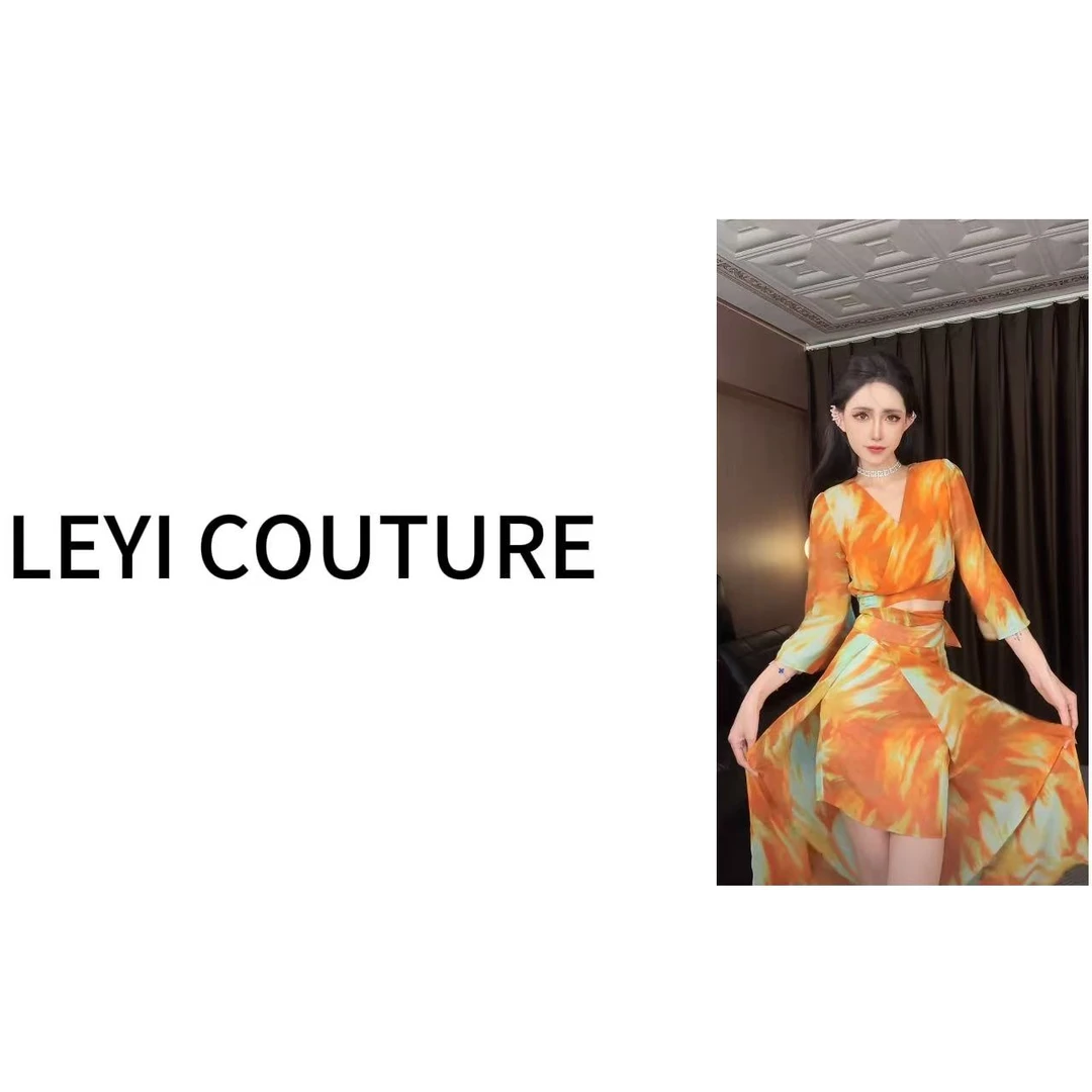 【 LEYI COUTURE】畑畑2025高端气质”夏威夷“度假风套装