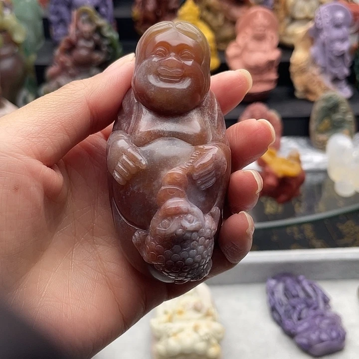 石英质玉未镶嵌手把件