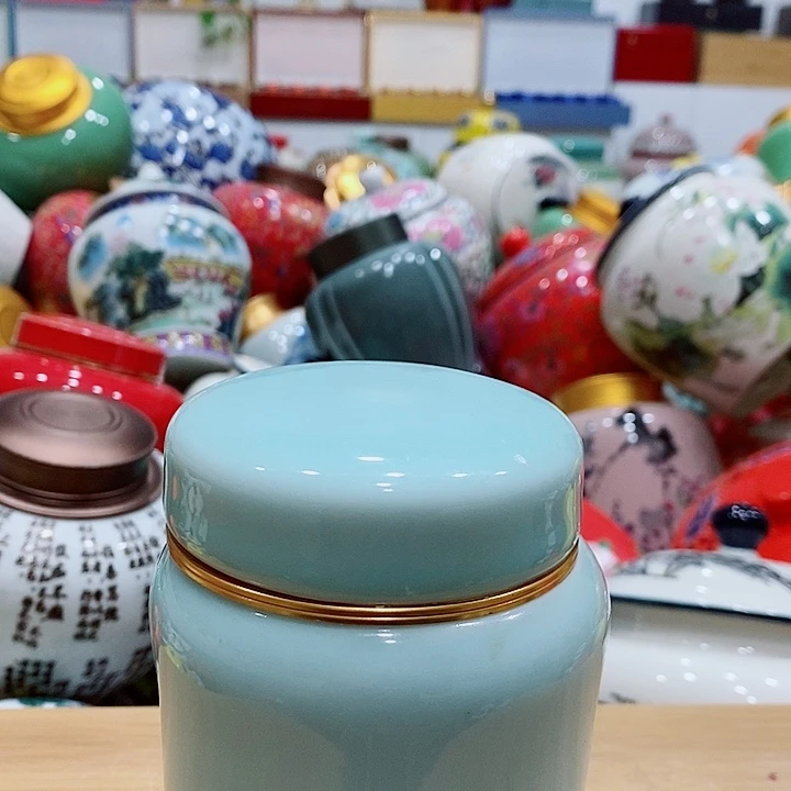 陶摆件储存罐茶叶罐密封罐