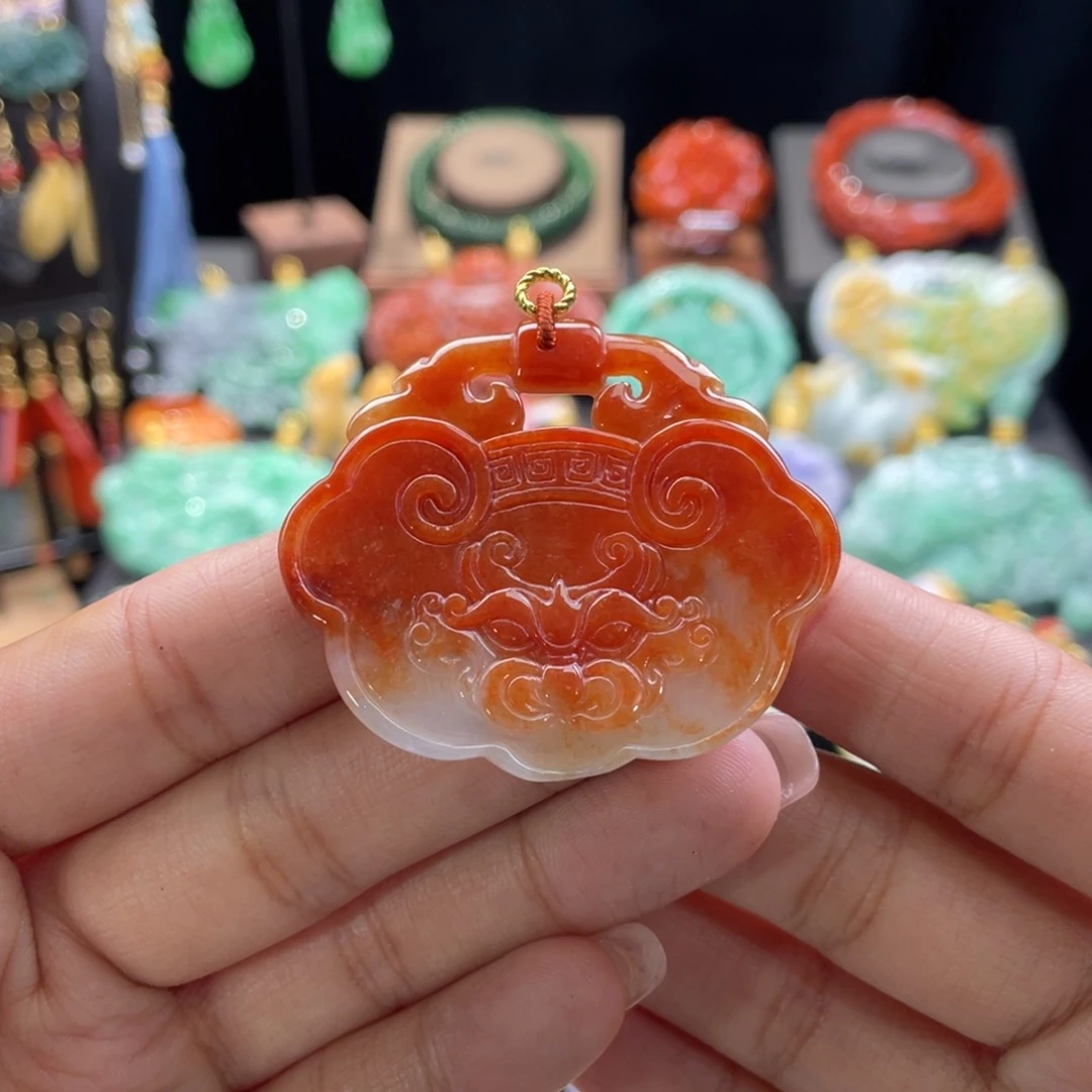 翡翠颈饰未镶嵌曲*精代编织