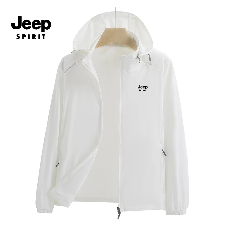 JEEPSPIRIT吉普冰丝防晒衣男款夏季薄款防紫外线防晒服