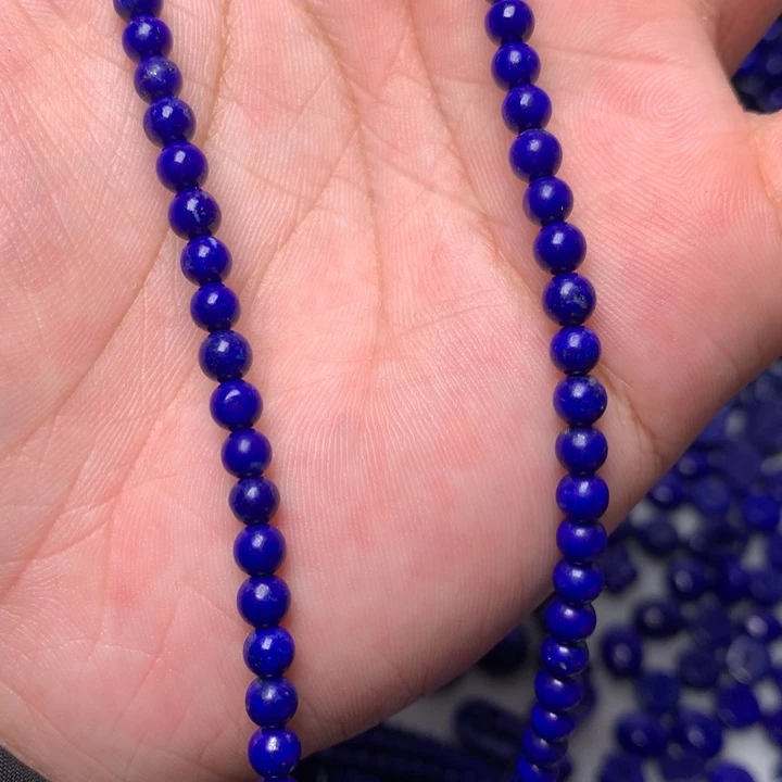 青金石未镶嵌4.5mm小米珠39cm