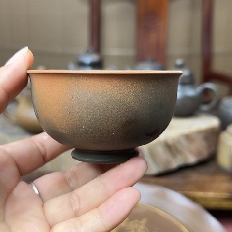 戬谷龙窑柴烧茶杯145