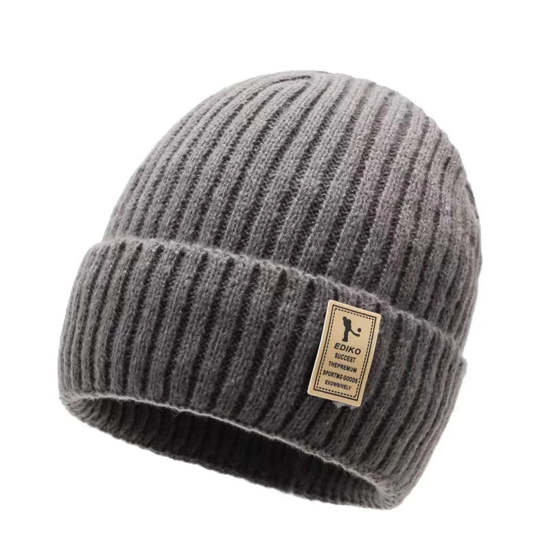 A034加绒保暖针织帽户外帽子加厚防寒冬季保暖帽针织帽